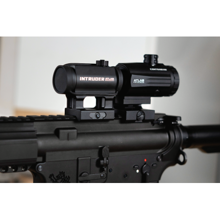 Paquete Punto Rojo Multi-retícula + Magnificador 3× – Visor táctico IP67, Flip-to-Side, Larga autonomía