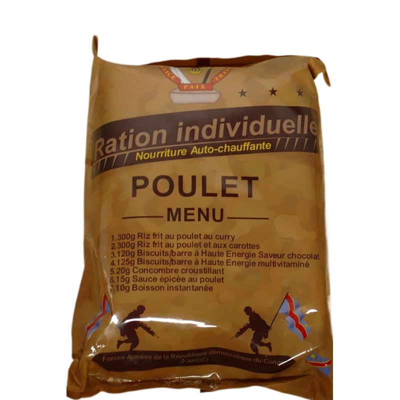 RAZIONE INDIVIDUALE 24H ESERCITO MANZO O POLLO 2029 HALAL RAZIONE INDIVIDUALE 24H ESERCITO MANZO O POLLO 2029 HALAL