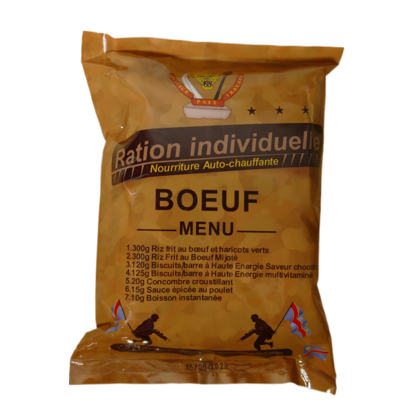 24H INDIVIDUAL RATION ARMY BEEF OR CHICKEN 2029 HALAL