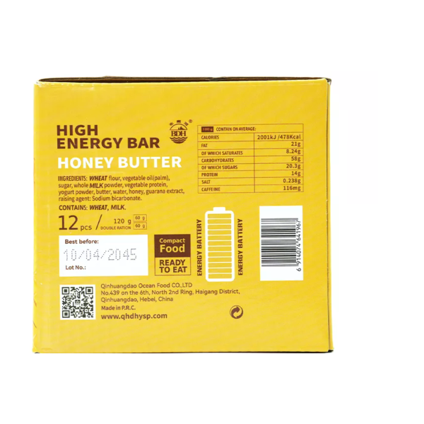 PACK DE 12 BARRES PROTEINE ENERGETIQUE SURVIE DLC 2045