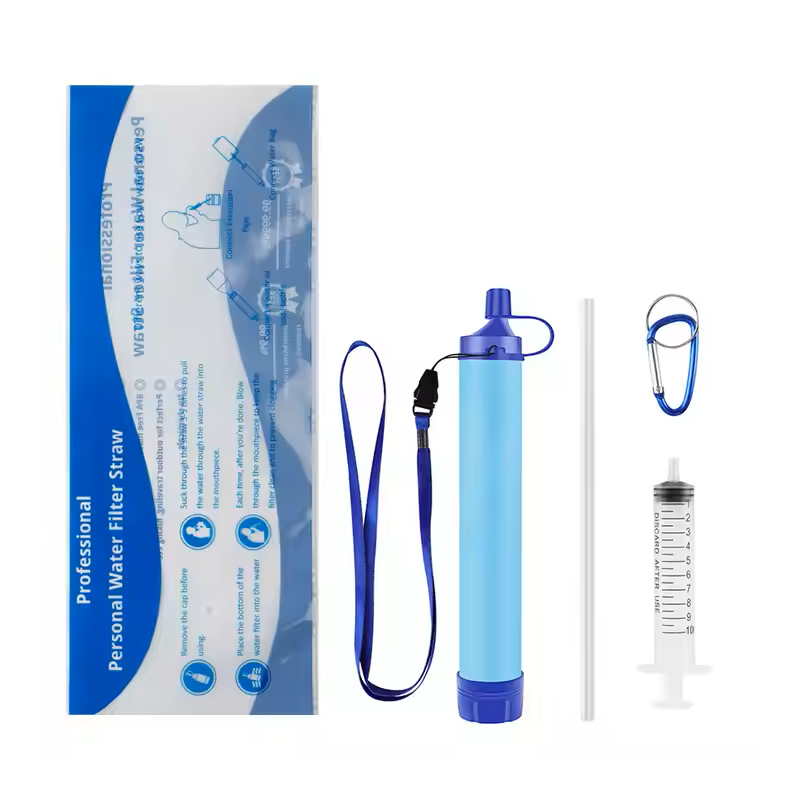 FILTRO D'ACQUA PORTATILE PER CAMPEGGIO E SOPRAVVIVENZA D'EMERGENZA