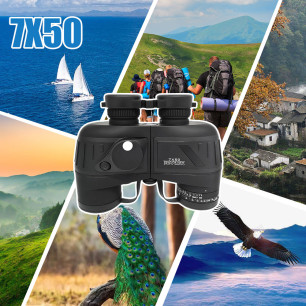 BINOCOLO 7X50 IMPERMEABILE CON BUSSOLA