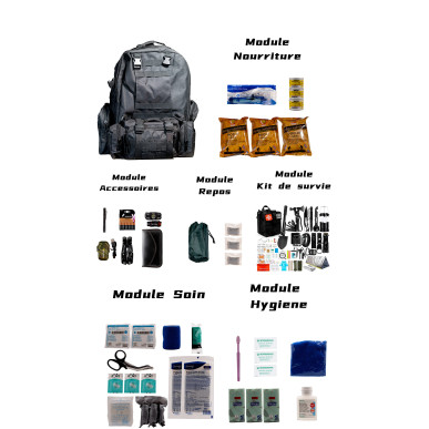 KIT DE EVACUACIÓN GUBERNAMENTAL SUPERVIVENCIA 72H