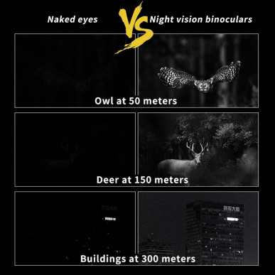 Prismáticos de Visión Nocturna Infrarroja Digital – 300 m