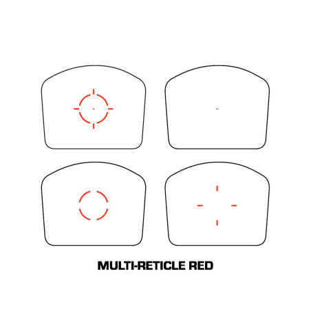 SWAMPFOX OPTICS Justice II 1×30 mm Mira réflex de punto rojo multi-retícula
