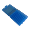 Storage box for 100 rounds of 9X19, 380 ACP, 30 Luger, 9mm Makarov