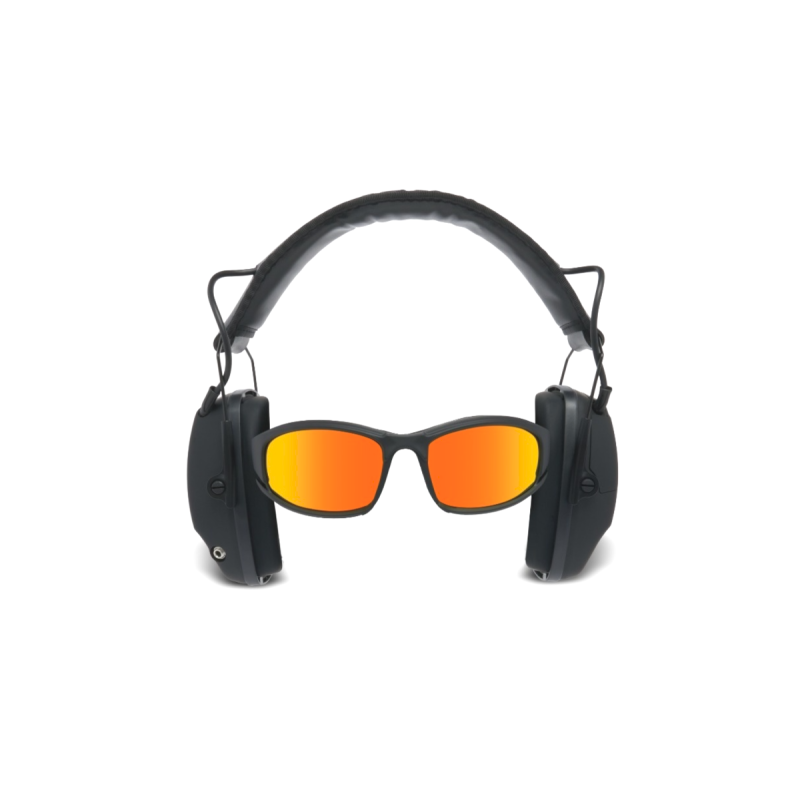 KIT COMBO CUFFIE ANTIRUMORE ATTIVE E OCCHIALI BALISTICI