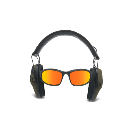 KIT COMBO CASCO ANTIRRUIDO ACTIVO Y GAFAS BALÍSTICAS