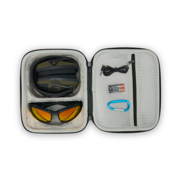 AKTIVES GEHÖRSCHUTZ-SET UND BALLISTIKBRILLE
