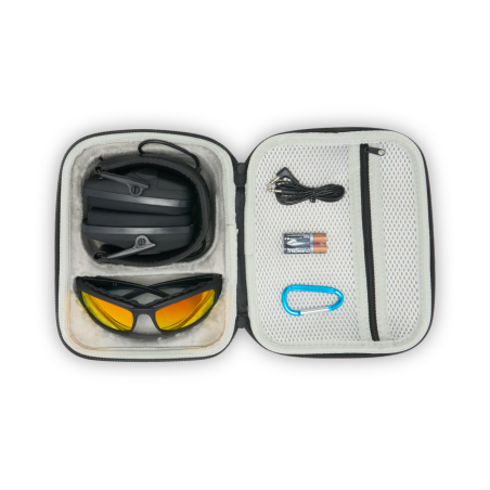 KIT COMBO CUFFIE ANTIRUMORE ATTIVE E OCCHIALI BALISTICI