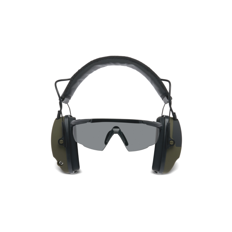 KIT COMBO CUFFIE ANTIRUMORE ATTIVE BLUETOOTH E OCCHIALI BALISTICI
