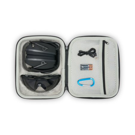 ACTIEVE BLUETOOTH GELUIDDEMPENDE KOPTELEFOON EN BALLISTISCHE BRIL COMBINATIESET