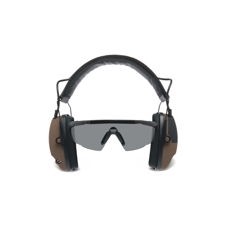 KIT COMBO CUFFIE ANTIRUMORE ATTIVE BLUETOOTH E OCCHIALI BALISTICI