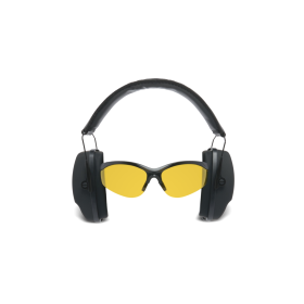 PASSIVE NOISE-CANCELLING HEADSET COMBO KIT WITH SAFETY GLASSES
