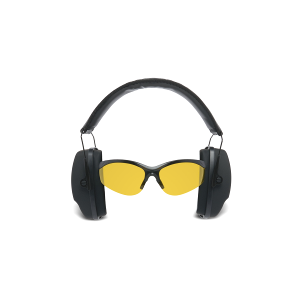 PASSIEVE GEHOORBESCHERMER COMBOSET MET VEILIGHEIDSBRIL