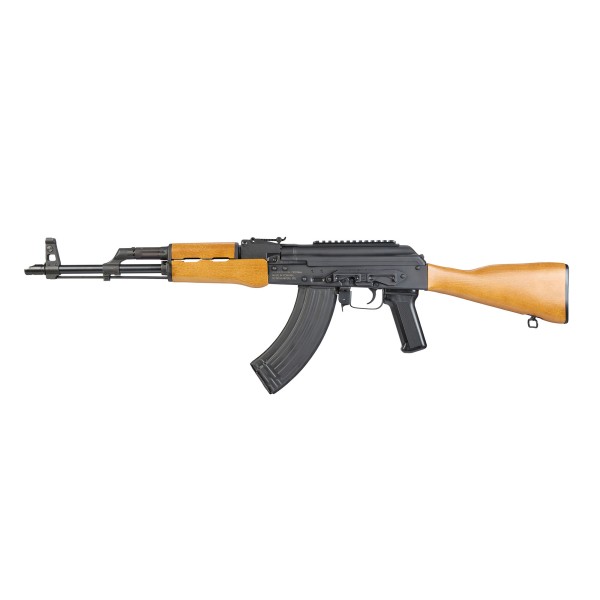 Moderne AK-Plattform mit Holzfinish