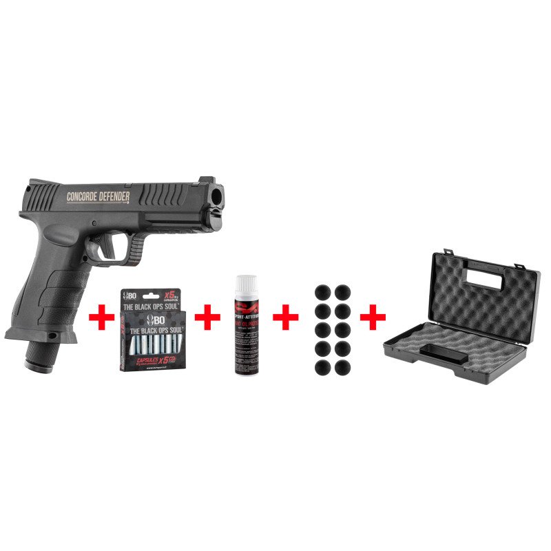 PACK PISTOLET DEFENSE CONCORDE CAL.50 - 13 JOULES