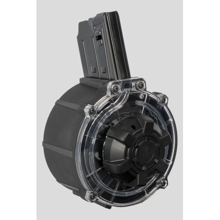 TRANSPARENT DRUM MAGAZINE CAL12, 20 rounds/DERYA - AR12 TURKISH SHOTGUNS