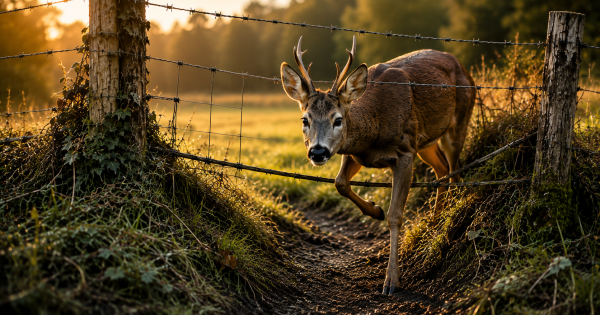 Warum wählen Wildtiere immer dieselben Stellen, um Zäune, Gräben und Böschungen zu überwinden?