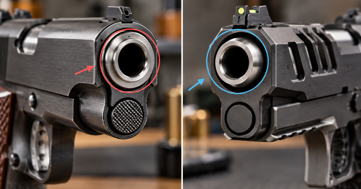 Bull barrel, canon conique ou bushing : pourquoi les pistolets ne guident-ils pas tous leur canon de la même manière ?