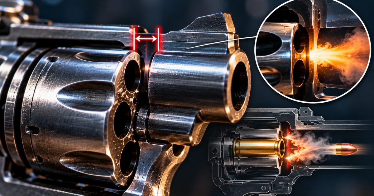 Entrefer du revolver : pourquoi existe-t-il un espace entre le barillet et le canon ?