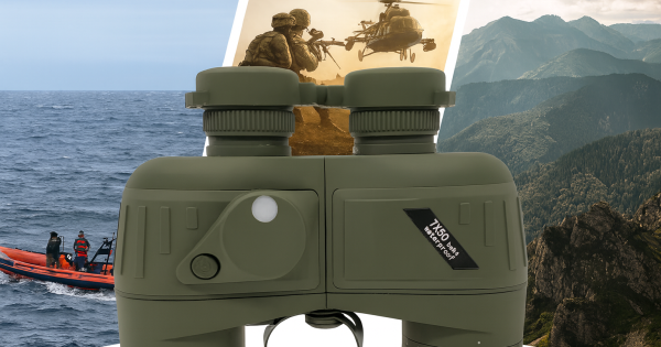 Tir & Défense Belgique mette in evidenza i binocoli venduti su Atlas Defense 7x50 impermeabili con bussola.