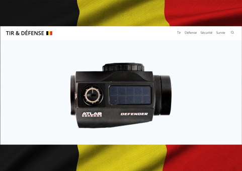 Le site Tir Défense Belgique teste notre point rouge solaire Defender