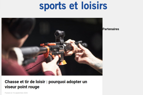 Atlas Defense cité sur Sports & Loisirs : zoom sur le viseur point rouge